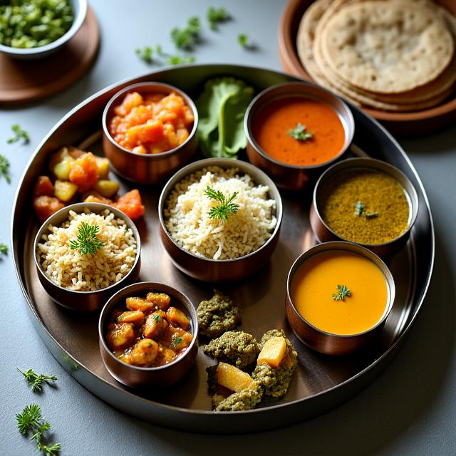 Plant-Based Indian Thali
